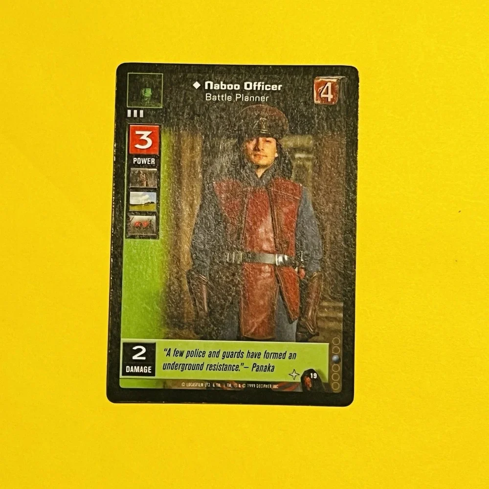 Naboo Officer Star Wars Young Jedi CCG‎ Card